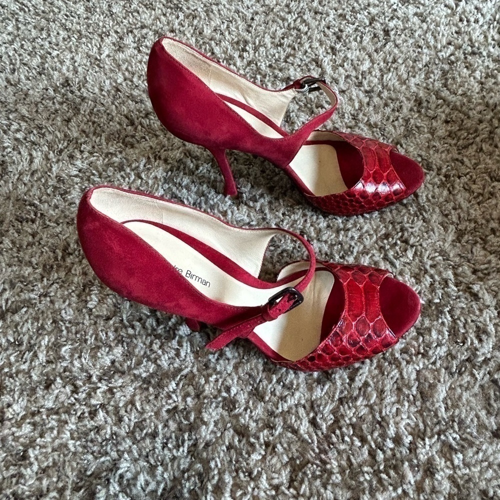 Alexandre Birman Suede And Python Leather Ankle S… - image 7